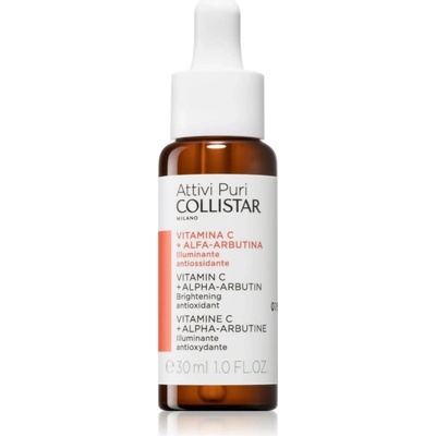 Collistar Attivi Puri Vitamin C + Alfa-Arbutina озаряващ серум за лице с витамин С 30ml
