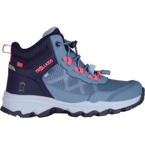 Trollkids Детски туристически обувки Trollkids Kid's Trolltunga Hiker Mid XT Walking boots - Shadow Blue / Navy / Sky Blue / Pink Salmon - размер 36 (EU) (702-5809-0219)