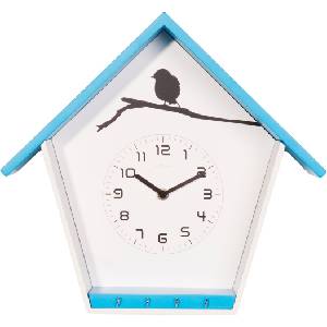 NeXtime Стенен часовник Cuckey син (3109bl)