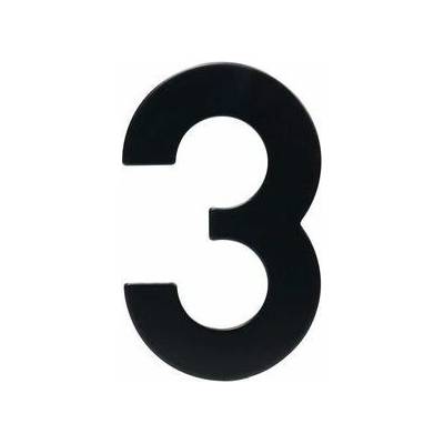 Manutan Nerezové číslo v 2D prevedení, výška 95 mm, znak "3"
