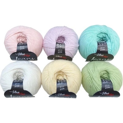 Příze Jeans (Vlna-Hep) sada 2301 (6ks)