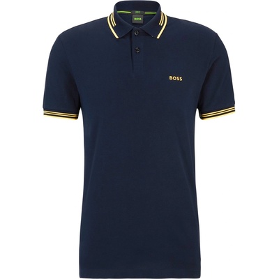 Boss Блуза с яка Boss Men's HBG Paul Polo Contrast Striped Trim Shirt - Navy/Gold 403