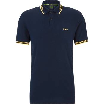 Boss Блуза с яка Boss Men's HBG Paul Polo Contrast Striped Trim Shirt - Navy/Gold 403