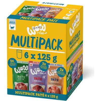 WOW CAT Adult MULTIPACK 6× 125 g