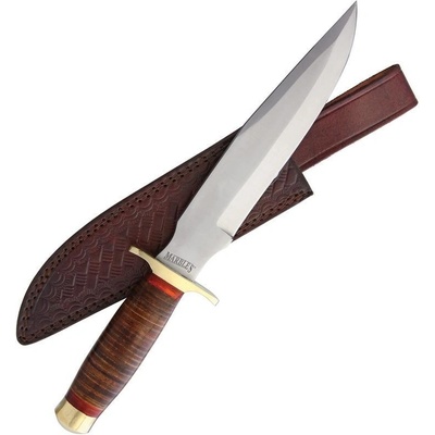 Marbles Stacked Leather Bowie