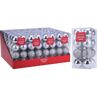 Home Styling Collection Vánoční koule Ø 5 cm 16 ks stříbrné