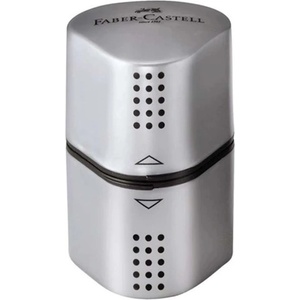 Faber-Castell Острилка, перфоратор за три дупки, FABER-CASTELL "Grip 2001 Trio", сив 183800 (183800)