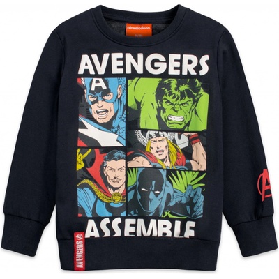 Chlapčenská mikina Avengers Assemble čierna