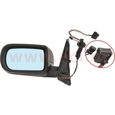 zp. zrcátko el. ovládané vyhřívané asférické modré sklo (délka 166 mm) L 0639807