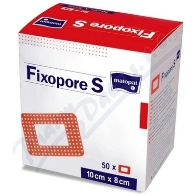 Fixopore S 8 x 10 cm á 50 ks sterilní náplast