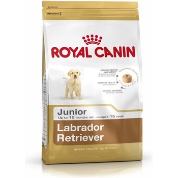 Royal Canin Royal Canin Labrador Retriever Junior Храна за кучета, суха, за лабрадор ретривър, бебета и подрастващи, с царевица, птиче месо и ориз, 12 kg