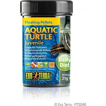 Hagen Floating Pellets - Juvenile Aquatic Turtle, храна за подрастващи водни костетурки - 21 гр - ГЕРМАНИЯ - PT3246