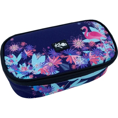 KAOS Овален ученически несесер Kaos Maxi - Tropic Night (51853)