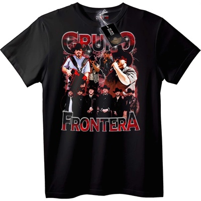 NOONEBRAND Тениска на група Grupo Frontera - 2XL, Black