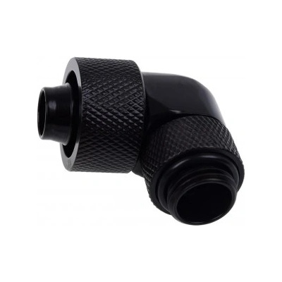 Alphacool Фитинг Alphacool Eiszapfen, Удължител, 90°, 16/10mm, G1/4, Черен мат (1011155)