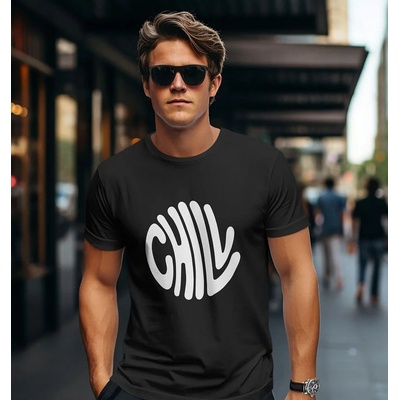 Bullshirt.sk pánske tričko Chill čierne