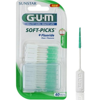 G.U.M Soft-Picks + Fluoride medzizubné kefky Regular 40 ks