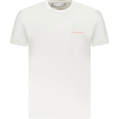Trussardi Bílé triko s krátkým rukávem bílá