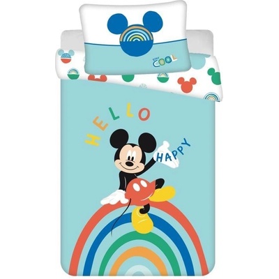 Jerry Fabrics Mickey Rainbow 100x135 40 x 60 cm bavlna