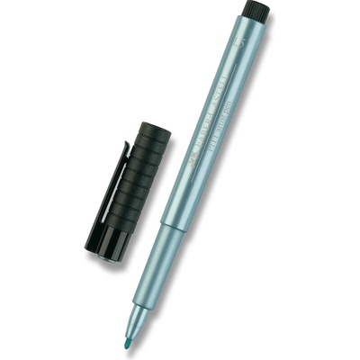 Faber - Castell Popisovač Pitt Artist Metallic - B modrý