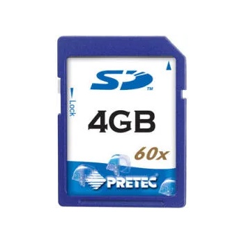 Pretec SecureDigital 4GB 60x (SD) PCSD4G