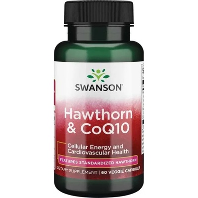 Hawthorn & CoQ10, 60 капсули, Swanson (SWU912)