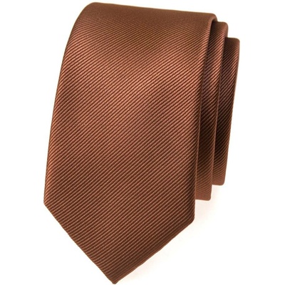 Avantgard Kravata Slim Lux 571-22388 hnědá