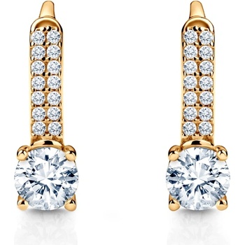 SAVICKI Обeци SAVICKI: жълто злато, цирконий