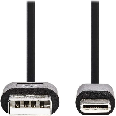 Nedis CCGL60600BK20 USB 2.0, zástrčka USB-C - zástrčka USB-A, 2m, černý