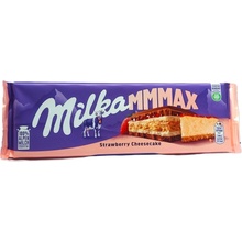 Milka čokoláda Mmmax Strawberry Cheesecake mléčná příchuť jahodový cheesecake 300 g
