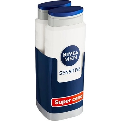 Nivea Men Sensitive sprchový gel 2x 500 ml – Zboží Mobilmania