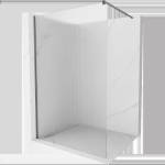 Mexen Kioto стена за душ Walk-in 70 x 200 cm, ивици 8 mm, gun metal - 800-070-101-95-09 (800-070-101-95-09)
