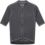 CafÉ du cycliste Мъжка фланелка с къс ръкав за колоездене CAFÉ DU CYCLISTE Laurette Cycling jersey - Cold Dye Anthracite - размер XL (056-4290-0114)
