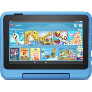 Amazon Child-friendly case for the Fire 7 tablet (compatible with 12th generation, 2022 only), for ages 6 and up, video game design - 53-028173 (53-028173)