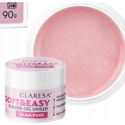 Claresa podkladový stavební gel milky pink 45 ml