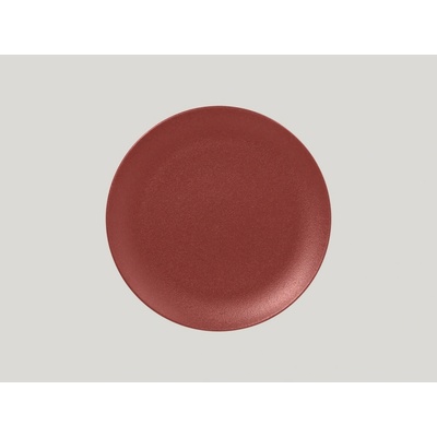 RAK Porcelain Talíř mělký 24 cm tmavě červená RAK-NFNNPR24DR