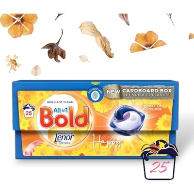 Lenor Bold all in 1 with built in Lenor Happy капсули за пране 25бр (3440)