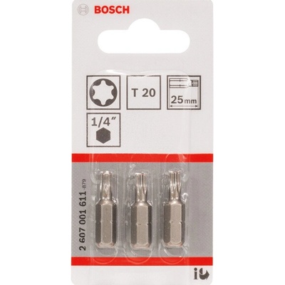 Bit BOSCH Skrutkovací Extra Hart - T20, 25 mm 2607001612