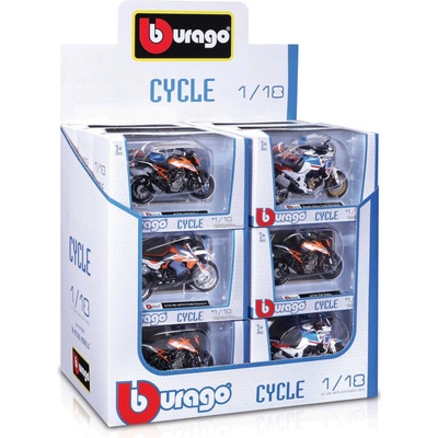 Bburago - Motocykl, CYCLE, display 18ks 1:18