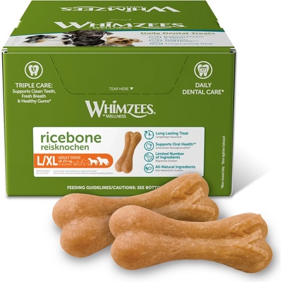 Whimzees Ryžová kosť XL 14 cm / 23 x 120 g