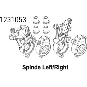 Absima 1231053 Steering Knuckle l/r CR4.4