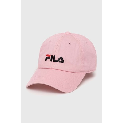 Fila Памучна шапка с козирка Fila Bangil в розово с апликация (FCU0070.D)