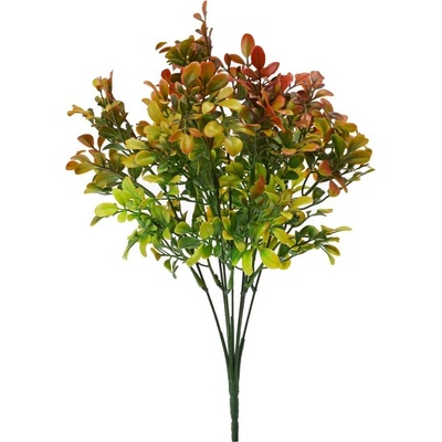 ZELEŇ DROB. LÍSTKY ZELENO-ČERVENÁ 34CM