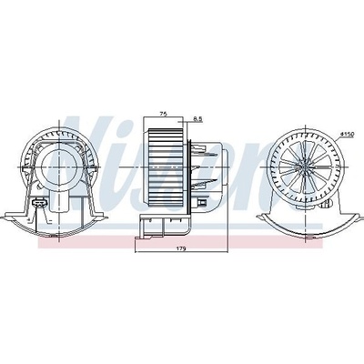 Vnitřní ventilátor NISSENS 87271