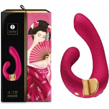 Image 1 of G-SPOT вибратор за двойна стимулация, изискан, 18, 5см. - Miyo Raspberry (SHUNGA0228)