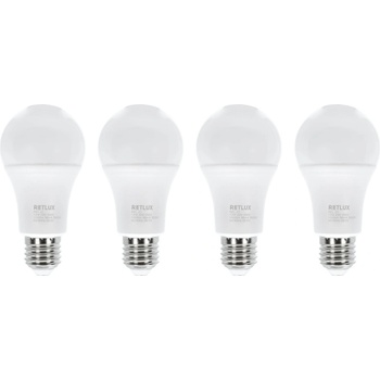 Retlux žárovka LED E27 12W A60 bílá teplá REL 23 4ks