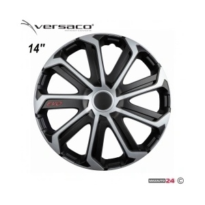 Versaco Тасове за джанти 14'' Versaco Evo Black/Silver