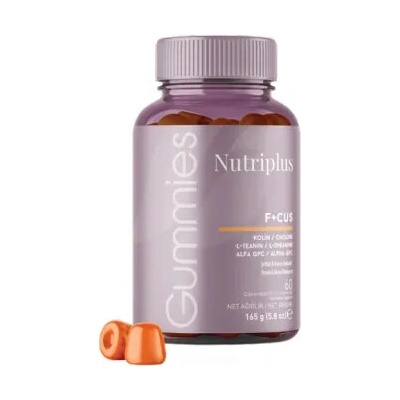 Nutriplus F+CUS Gumové bonbony 165 g