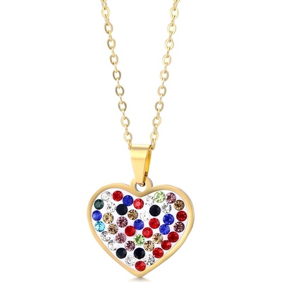 HARAHU Колие ch-20903 - Златен / Многоцветен kp20903 (ch-20903)