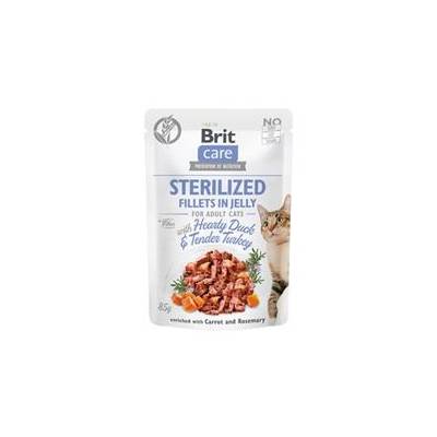 Brit Care Cat Fillets in Jelly Steril Duck&Turkey 85 g